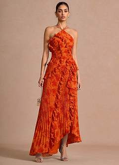 Hatsu Tangerine Maxi Dress image4
