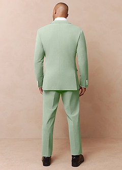 front James Dusty Sage Structured Stretch Suit