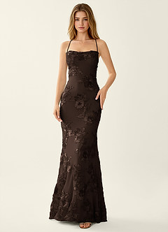 Kailani Coco 3D Flowers Corset Mermaid Lace Up Back Prom Dress image1