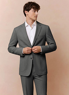 front Owen Carbón Traje de pantalón ligero a medida