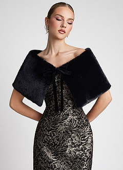 Ethereal Faux Fur Wrap