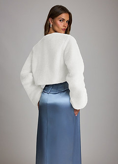 front Faux Fur Cropped Bolero