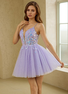 Glissea Purper Mini-jurk image6