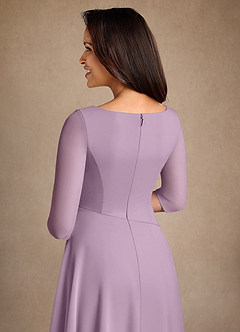 Azazie Durant Mother of the Bride Dresses Wisteria A-Line Pleated Chiffon Dress image5