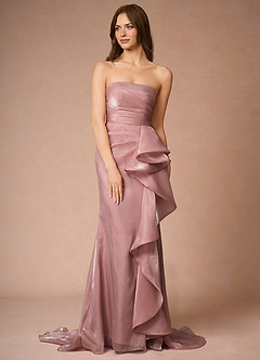 Cressidia Pink Strapless Gown image3