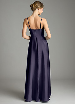 Azazie Elle Bridesmaid Dresses Stormy A-Line Pleated Stretch Satin Dress image5