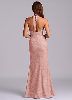 Azazie Valerie Final Sale Rosette Mermaid Pleated Floral Burnout Dress image7