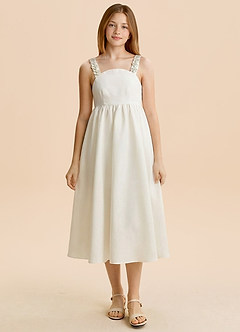 front Azazie Dahlia Junior Formal Dress
