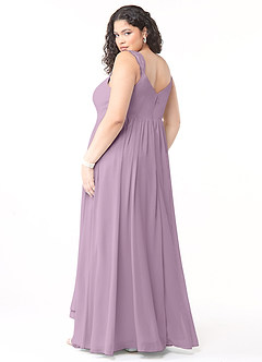Azazie Cleobella Bridesmaid Dresses Wisteria A-Line Sweetheart Lace Chiffon Dress image11