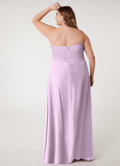 Azazie Arabella Allure Robes de demoiselle d'honneur Robe Trapèze Convertible en Mousseline de soie Encolure en Forme de Cœur Frostiges Flieder image2