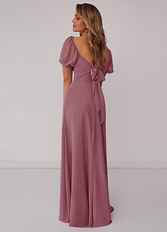 Barbie ♥ Azazie Bridesmaid Dresses Vintage Mauve A-Line Pleated Chiffon Dress image3