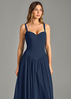 Azazie Evadina Suknie dla druhen Linia A Gorset Szyfon Do ziemi Sukienka image6