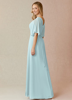 Azazie Cierra Bridesmaid Dresses Mist A-Line V-Neck Chiffon Dress image5