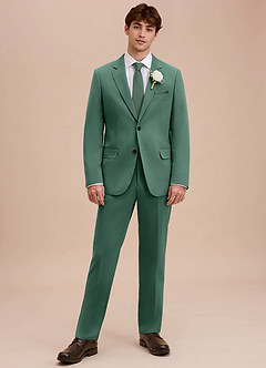 front Ethan Eucalyptus Refined Weave Suit