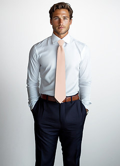 front Stretch Satin Wide Tie