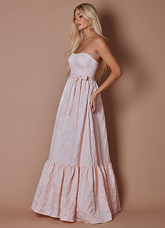 Abito Lungo Rosa Pallido Vesna image5