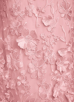 Azazie Lotta Mother of the Bride Dresses Blushing Pink Mermaid Off the Shoulder Lace Dress image7