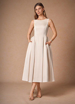Vestido Crema Midi Casey image6