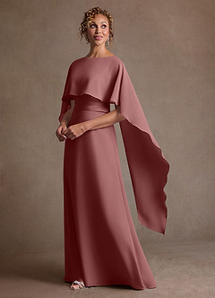 Azazie Marilla Suknie dla Matki Panny Młodej Linia A Pofałdowany Szyfon Długość podłogi Sukienka image5