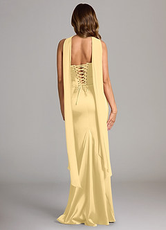 Azazie Sorrel Bridesmaid Dresses Butter Mermaid Strapless Stretch Satin Convertible Dress image2