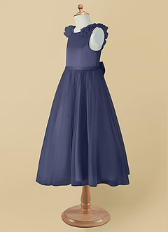 Azazie Dolly Final Sale Stormy A-Line Bow Tulle Dress image9