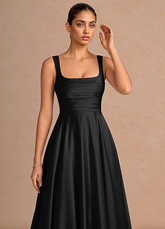 Vestido Negro Midi Azaria image5