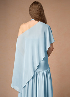 front Azazie Matching Color Chiffon Multiway Cape