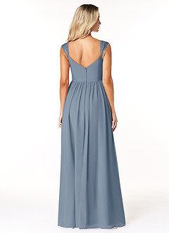 Azazie Cleobella Bridesmaid Dresses Twilight A-Line Sweetheart Lace Chiffon Dress image2