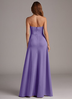 Azazie Wren Bridesmaid Dresses Tahiti A-Line Strapless Stretch Satin Convertible Dress image5