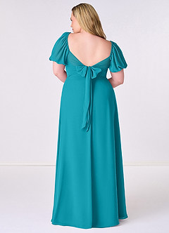 Barbie ♥ Azazie Bridesmaid Dresses Jade A-Line Pleated Chiffon Dress image8