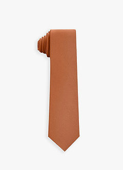 front Boy's Stretch Satin Neck Tie