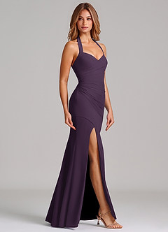 Azazie Emeria Suknie dla druhen Syrena Dekolt w kształcie serca Szyfon Do ziemi Sukienka image5