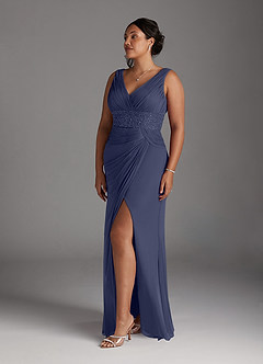 Azazie Winona Mother of the Bride Dresses Stormy Mermaid Sequins Mesh Dress image9