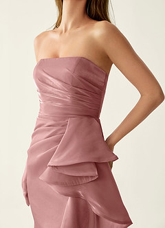 Liorah Pink Strapless Prom Dress image5