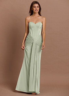 Vestido Salvia Polvoriento Largo Kalliope  image6
