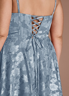 Sylvie Dusty Blue Midi Dress image11