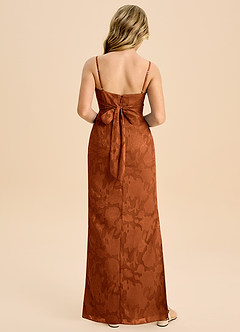 Azazie Mai Junior Klä av Tubklänning i Blommig Utbrändhet Plisserad image2