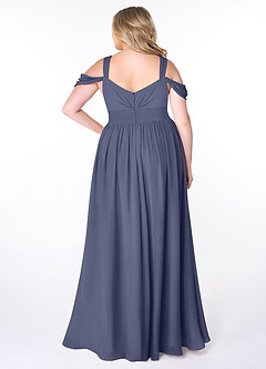 Azazie Lianne Bridesmaid Dresses Stormy A-Line Off the Shoulder Chiffon Dress image8