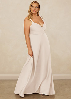 Christian Siriano Bridal for Azazie 1001 Bridesmaid Dresses White Alabaster A-Line Sweetheart Neckline Stretch Satin Dress image14