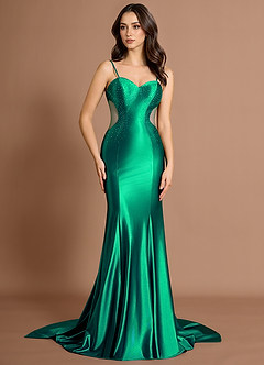 Maxi jurk Doriane Smaragd image4