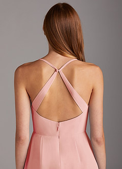 Azazie Manila Vestidos de damas de honor Vestido de Rosetón de Gasa de Corte Recto con Cuello en V image5