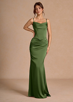 Vestido Verde Oliva Largo Sorrel image5