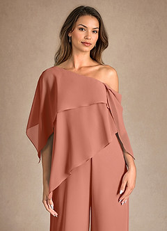 Azazie Halima Mother of the Bride Dresses MAI TAI Jumpsuit/Pantsuit Side Slit Chiffon Dress image8