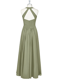 Azazie Claudia Bridesmaid Dresses Pistachio A-Line Sweetheart Neckline Chiffon Dress image8