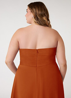 Azazie Arabella Allure Final Sale Paprika A-Line Sweetheart Neckline Chiffon Convertible Dress image14