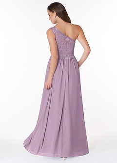 Azazie Demi Bridesmaid Dresses A-Line One Shoulder Chiffon Floor-Length Dress image6