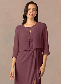 front Azazie Ettienne Scialle in Chiffon