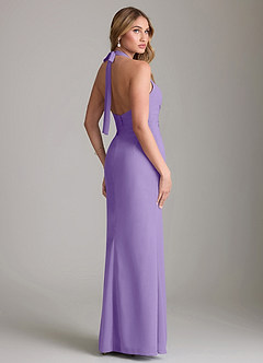 Azazie Valerie Bridesmaid Dresses Tahiti Mermaid Pleated Chiffon Dress image2