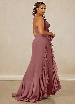 Christian Siriano Bridal for Azazie 1006 Bridesmaid Dresses Desert Rose Mermaid Ruched Chiffon Dress image9