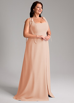 Azazie Debra Bridesmaid Dresses English Rose A-Line with Pockets Chiffon Convertible Dress image12